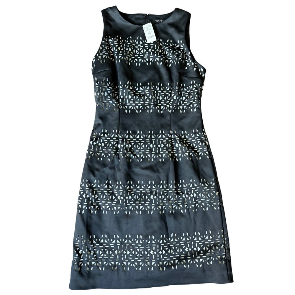 White House Black Market laser cut out sheath dress size 2 NEW